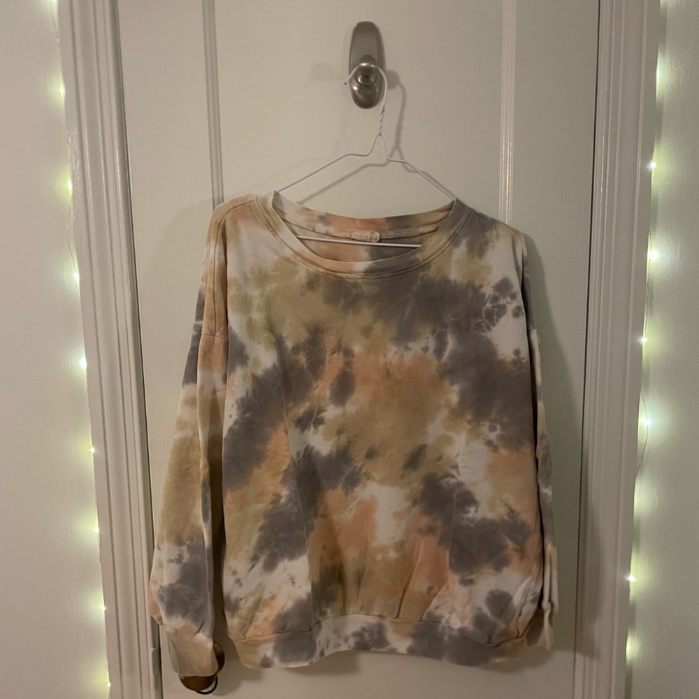 Cute tie die lush crewneck oversized